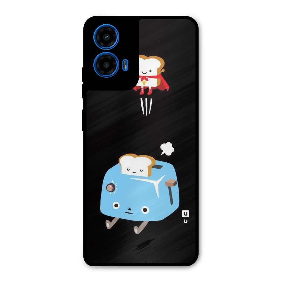 Bread Toast Metal Back Case for Moto G45