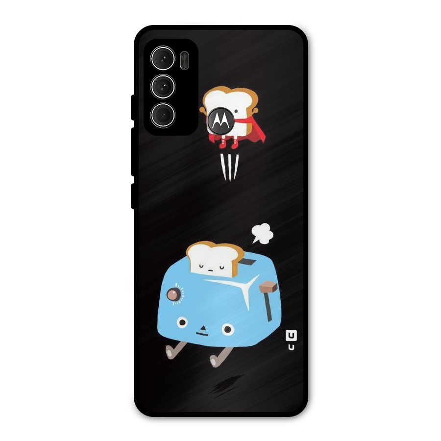 Bread Toast Metal Back Case for Moto G60