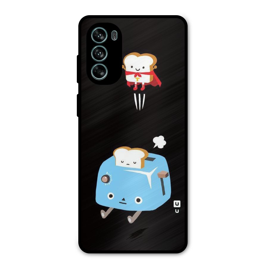 Bread Toast Metal Back Case for Moto G62