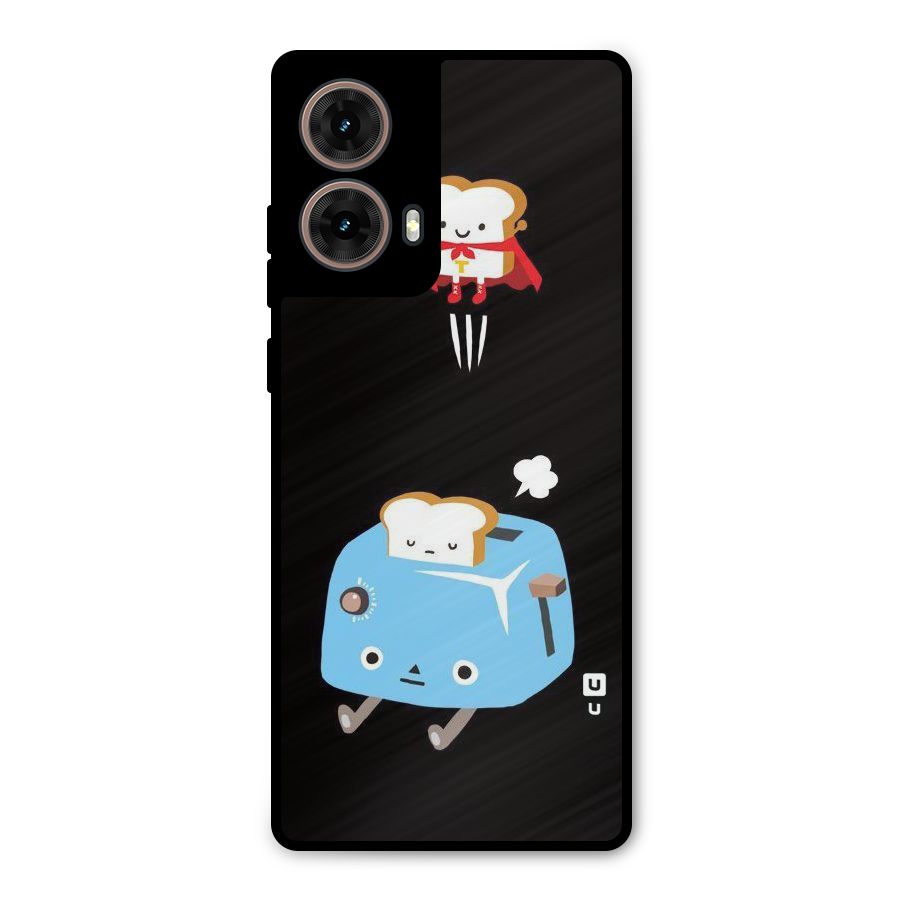 Bread Toast Metal Back Case for Moto G85