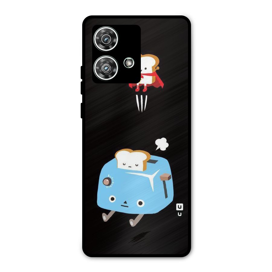 Bread Toast Metal Back Case for Motorola Edge 40 Neo