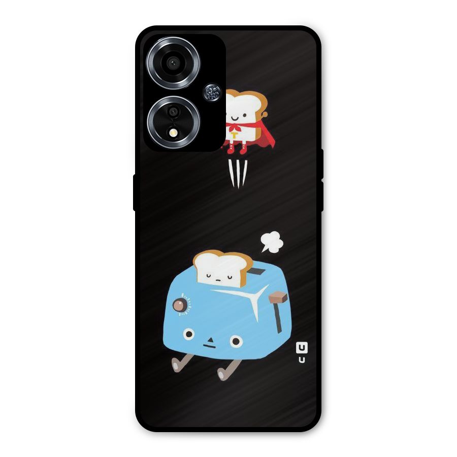 Bread Toast Metal Back Case for Oppo A59