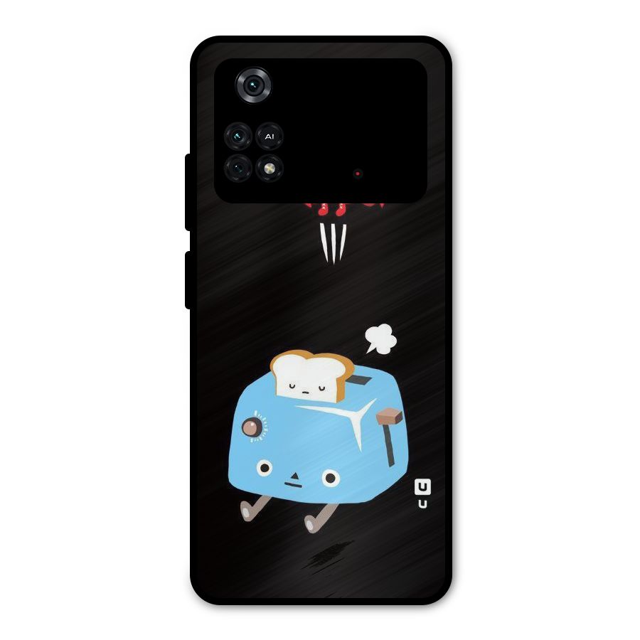 Bread Toast Metal Back Case for Poco M4 Pro 4G