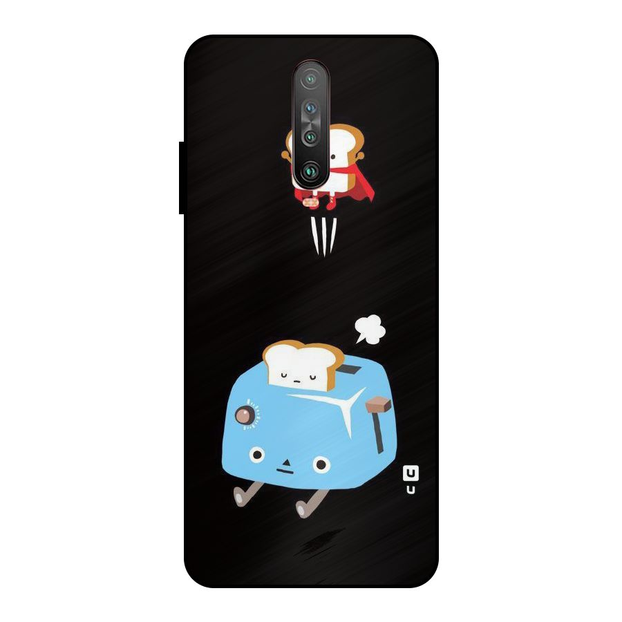 Bread Toast Metal Back Case for Poco X2