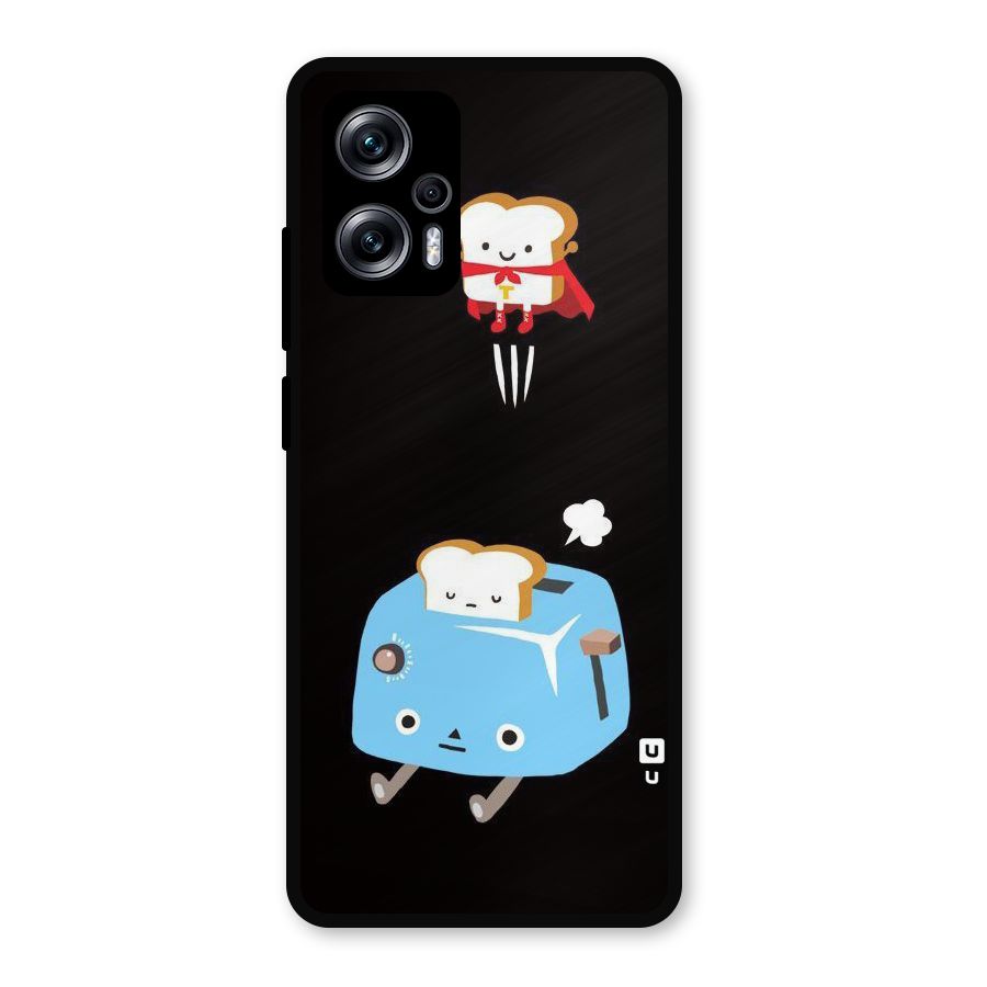Bread Toast Metal Back Case for Redmi K50i