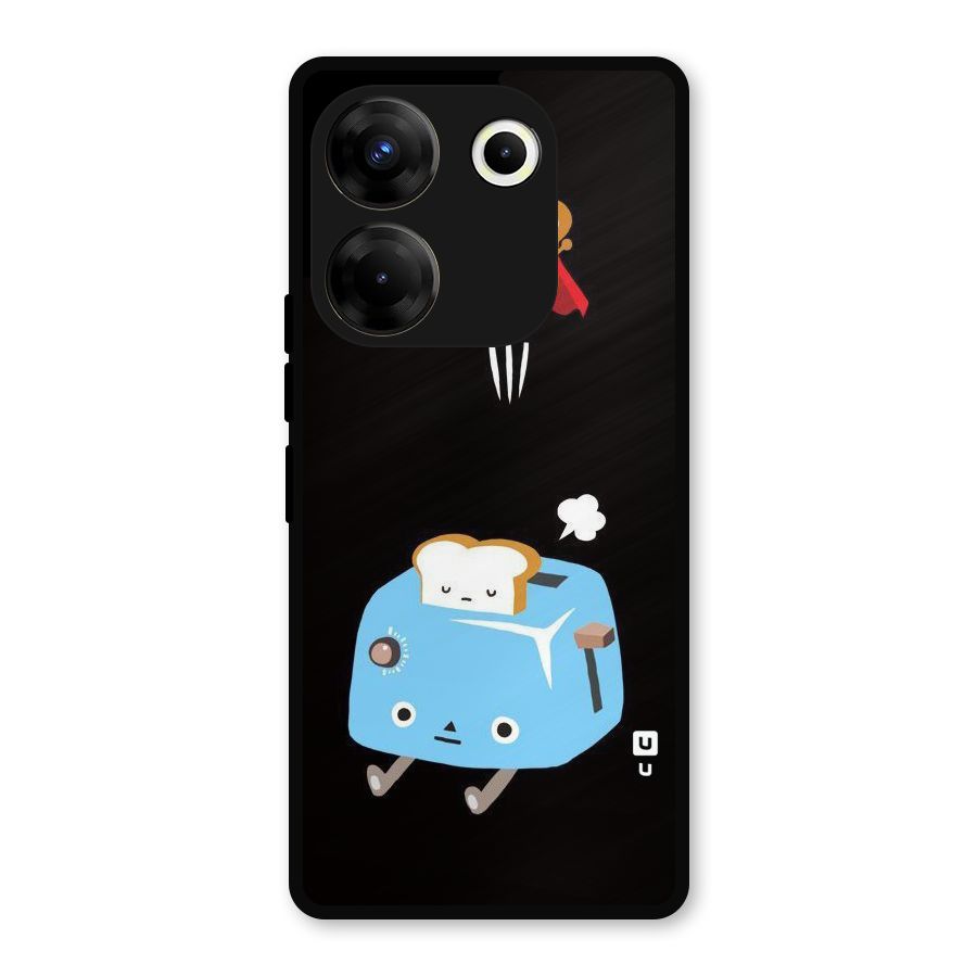 Bread Toast Metal Back Case for Tecno Camon 20 Pro