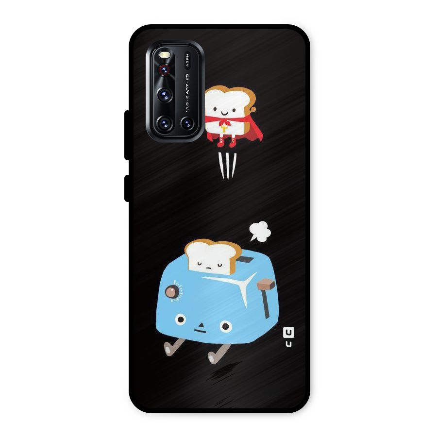 Bread Toast Metal Back Case for Vivo V19
