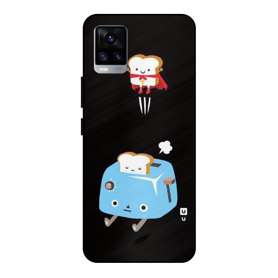 Bread Toast Metal Back Case for Vivo V20 2021