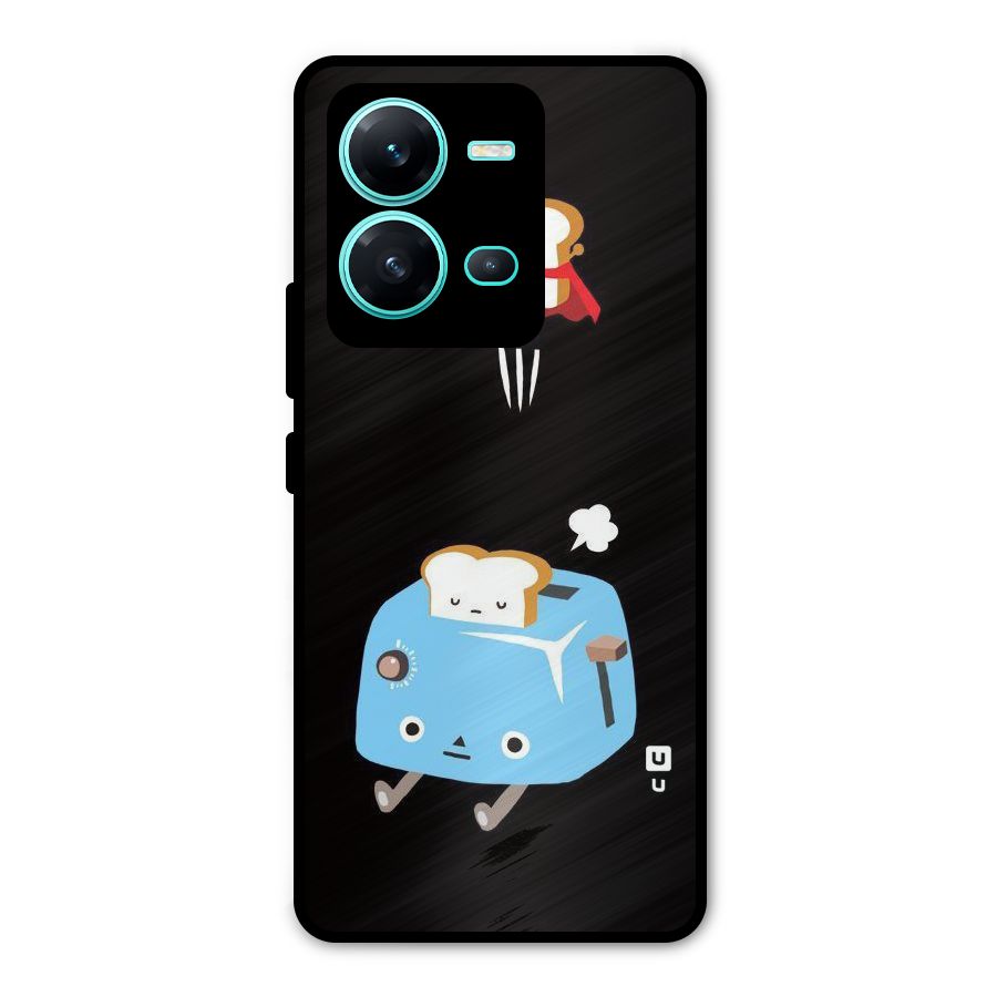 Bread Toast Metal Back Case for Vivo V25