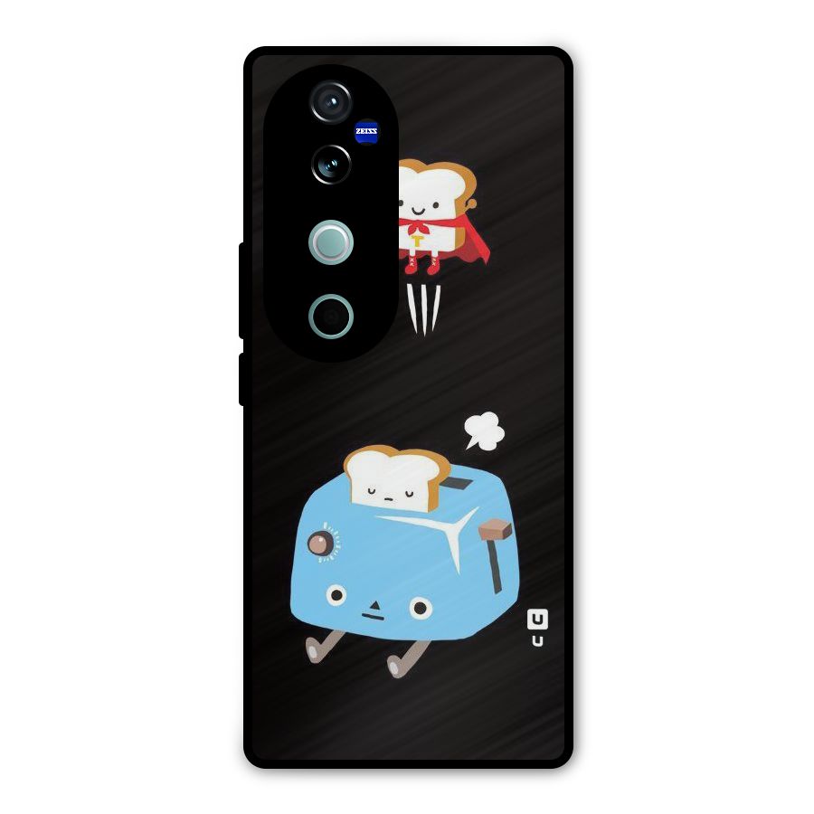Bread Toast Metal Back Case for Vivo V40