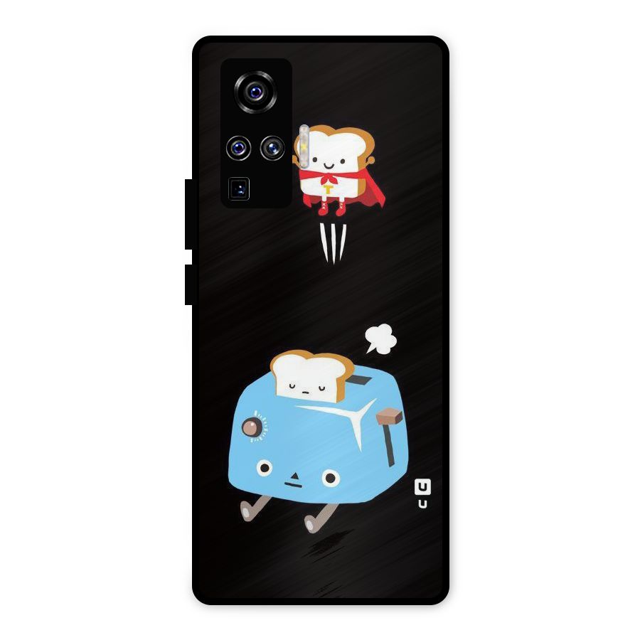 Bread Toast Metal Back Case for Vivo X50 Pro