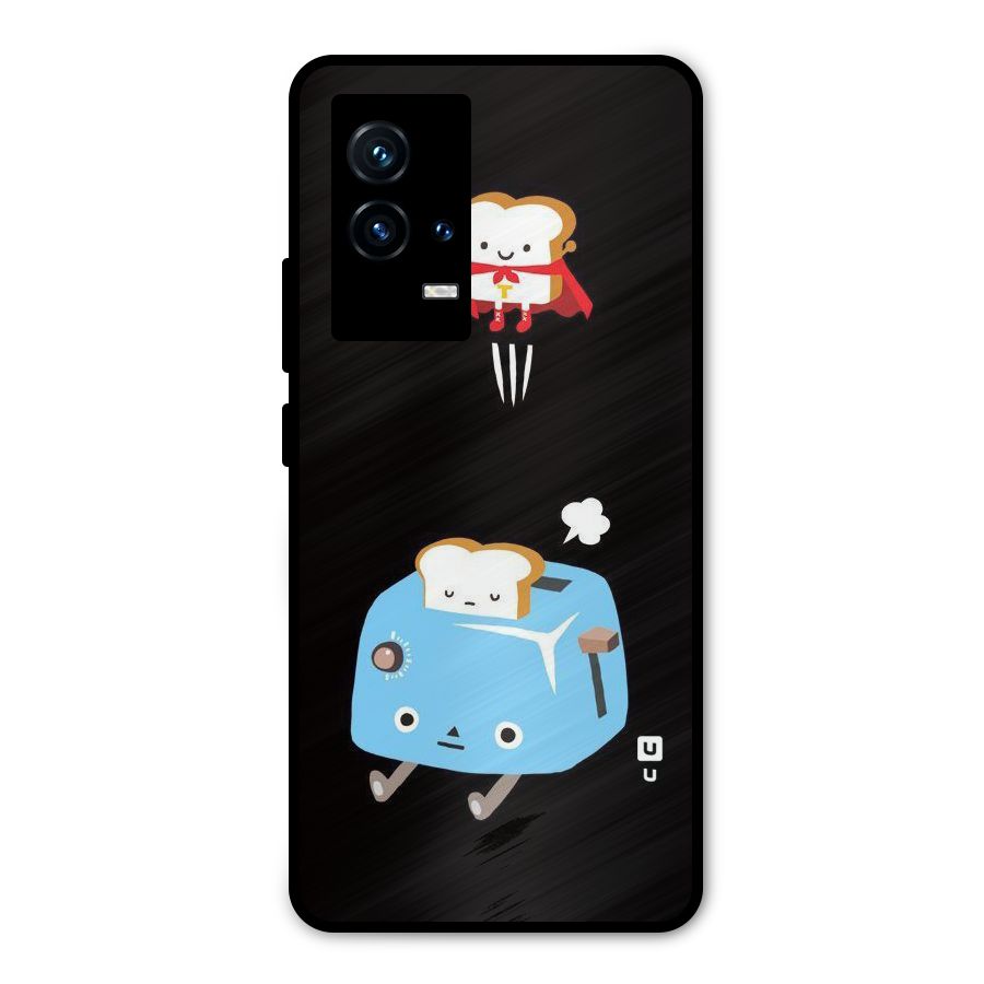 Bread Toast Metal Back Case for iQOO 9 5G