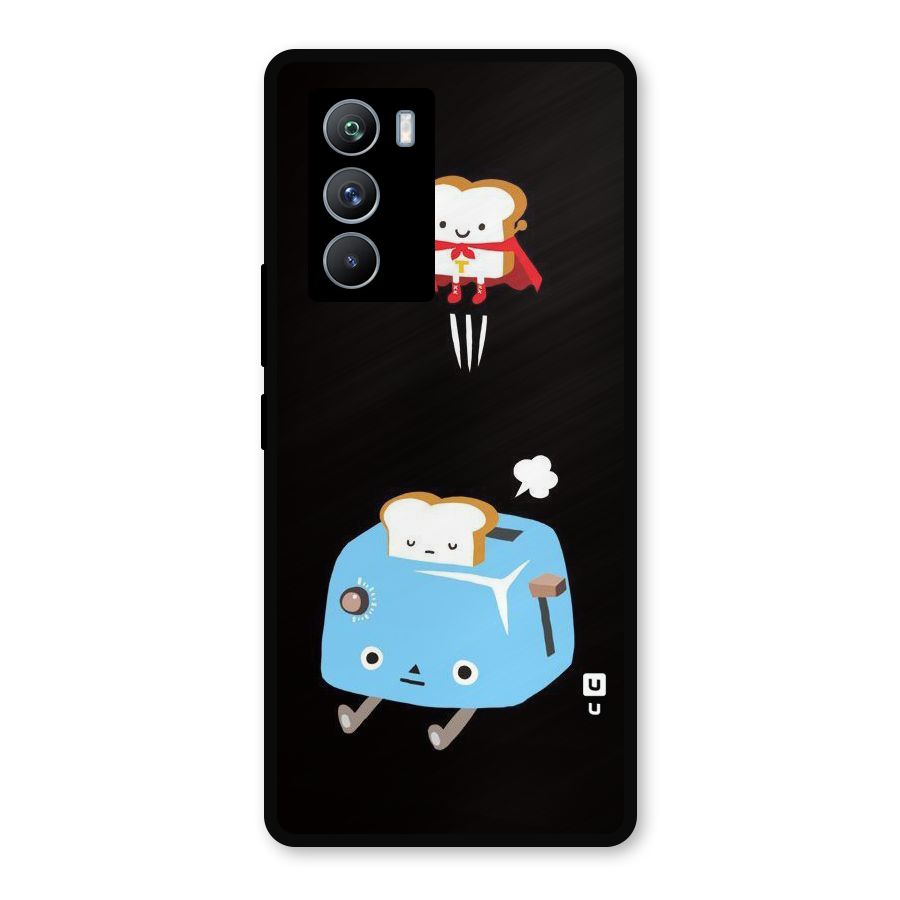Bread Toast Metal Back Case for iQOO 9 SE