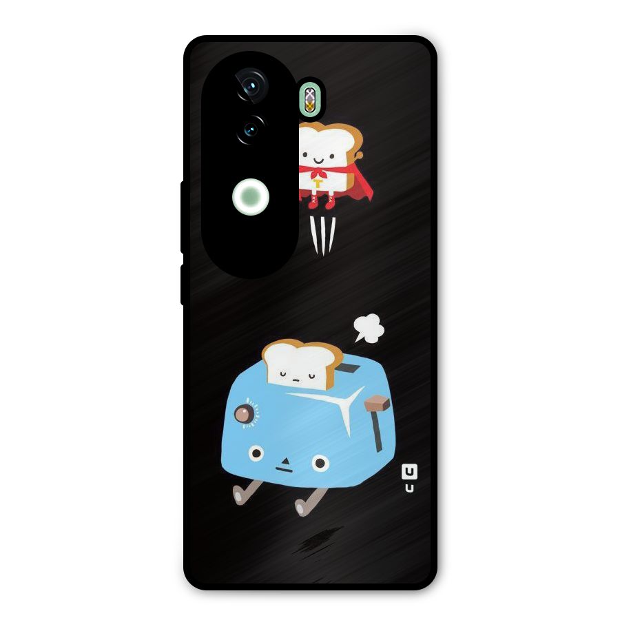 Bread Toast Metal Back Case for iQOO Z9s