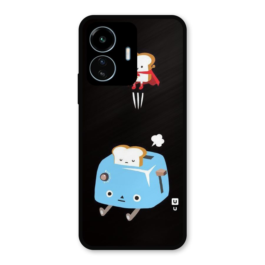 Bread Toast Metal Back Case for vivo iQOO Z6 Lite 5G
