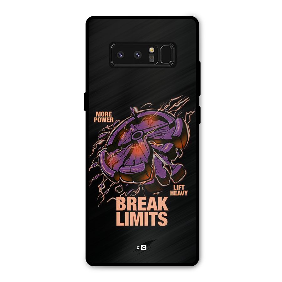 Break Limits Metal Back Case for Galaxy Note 8