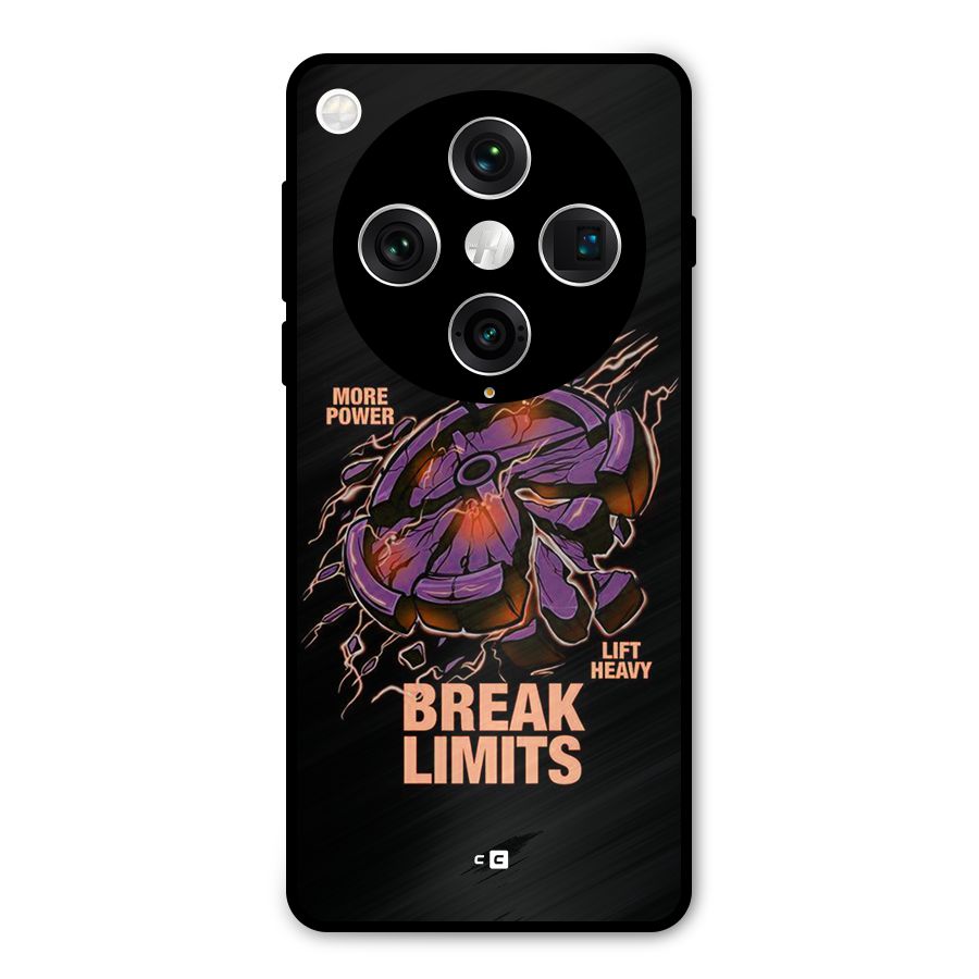 Break Limits Metal Back Case for Oppo Find X8 Pro