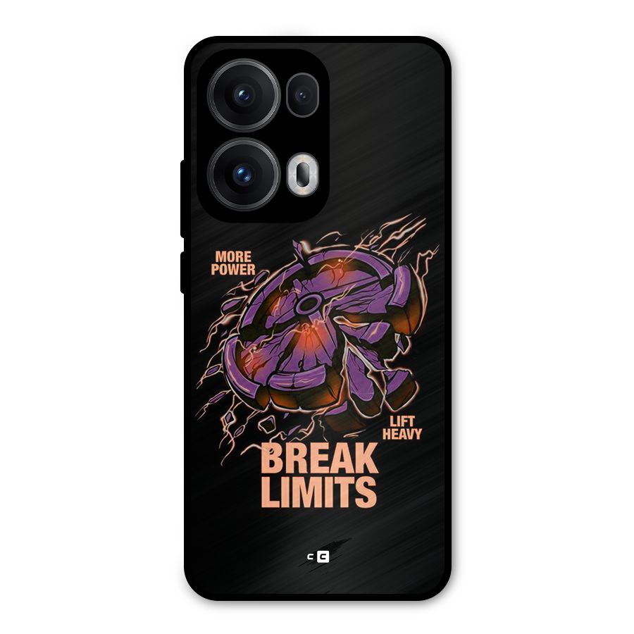 Break Limits Metal Back Case for Oppo Reno13 Pro
