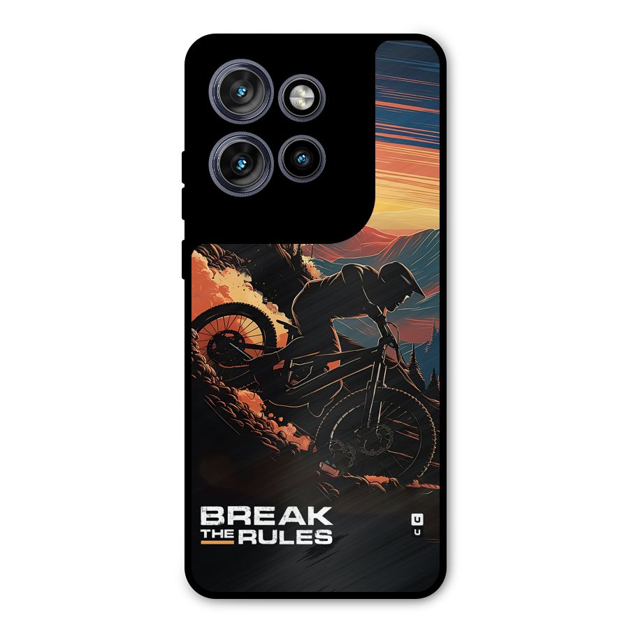 Break The Rules Metal Back Case for Motorola Edge 50 Neo