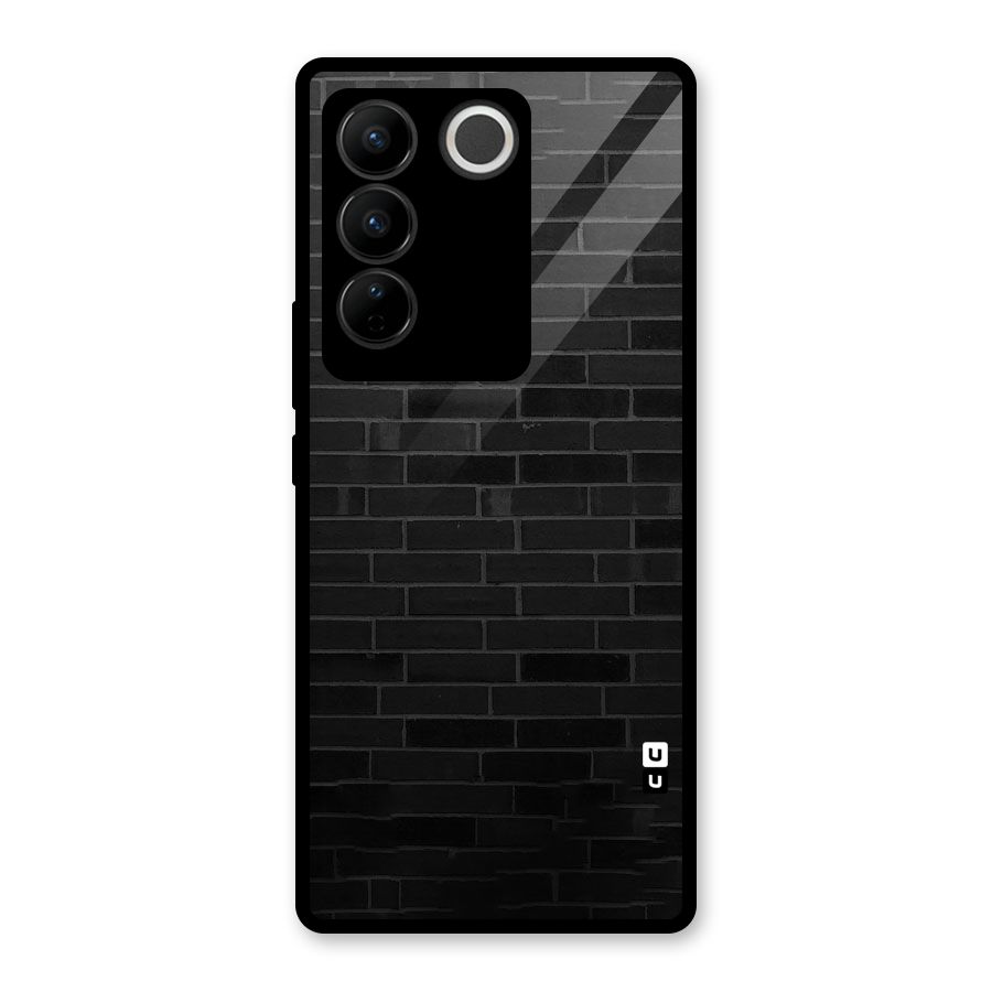 Brick Wall Glass Back Case for Vivo V27 Pro