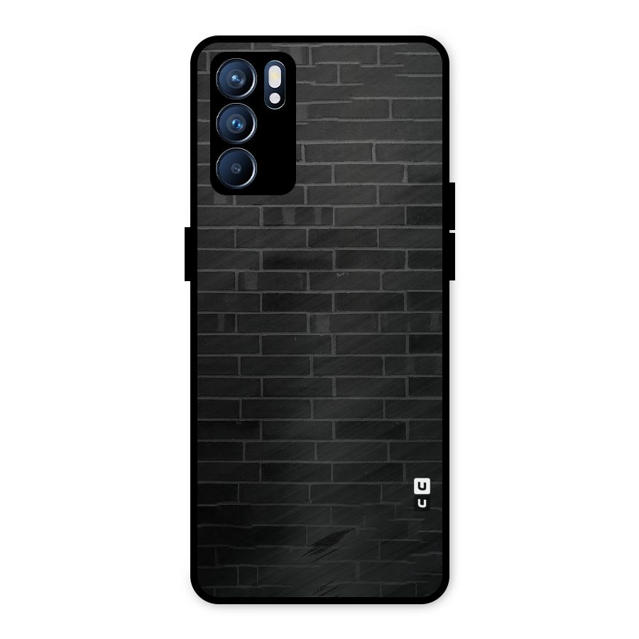 Brick Wall Metal Back Case for Oppo Reno6 5G