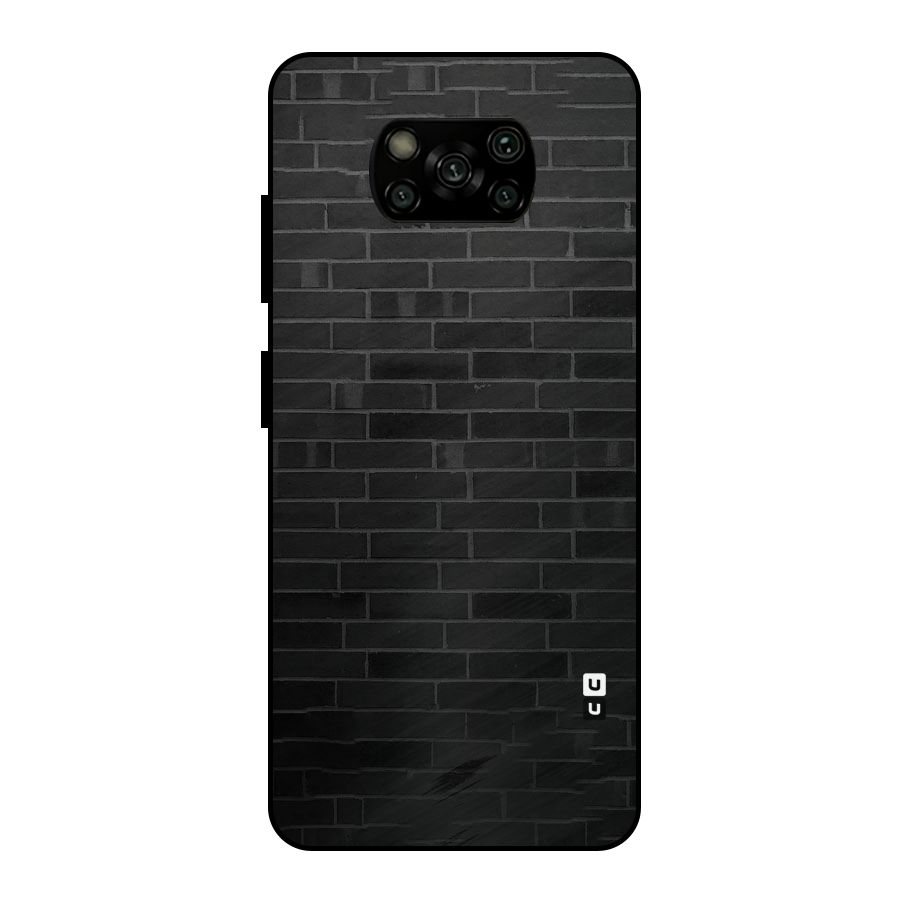 Brick Wall Metal Back Case for Poco X3