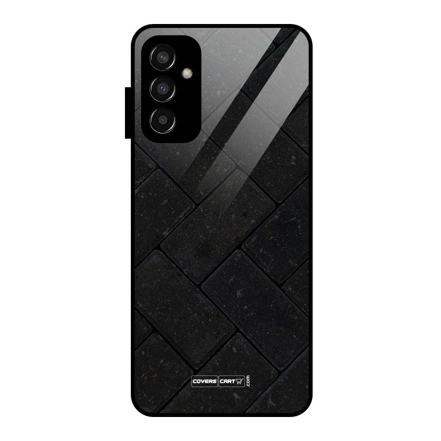 Bricks Pattern Glass Back Case for Galaxy F13