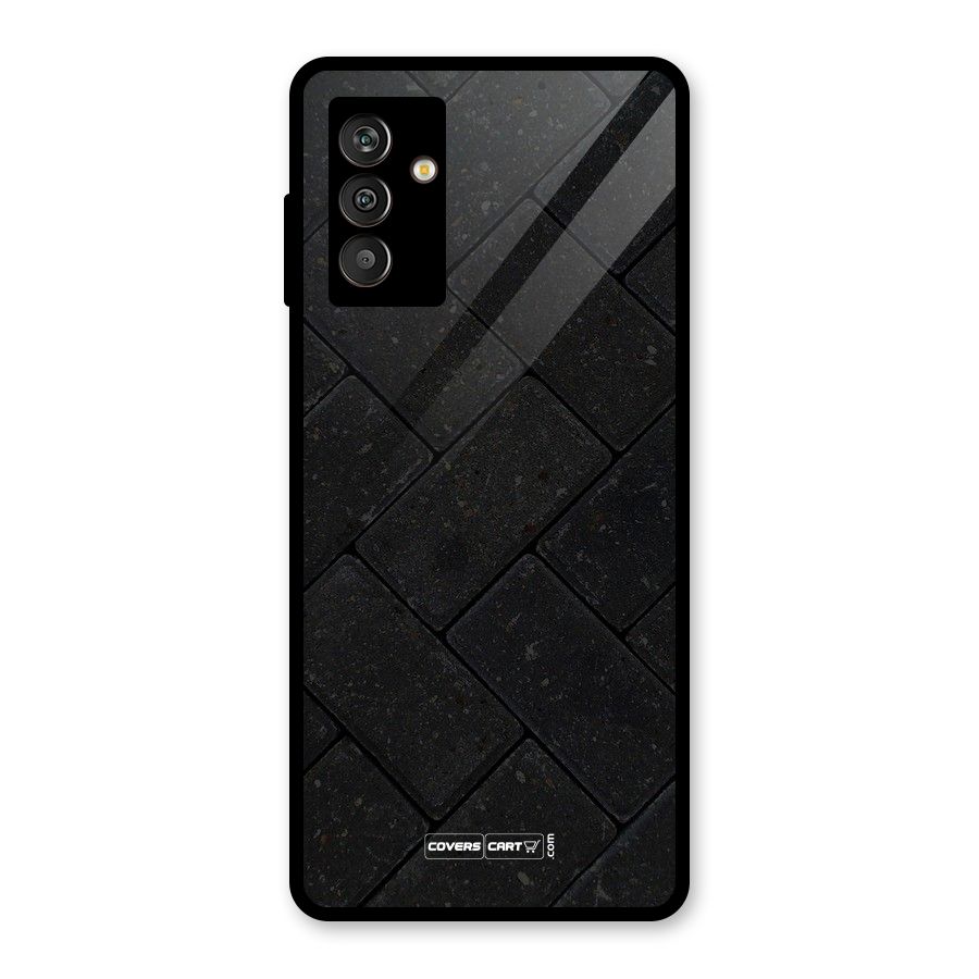 Bricks Pattern Glass Back Case for Galaxy M13