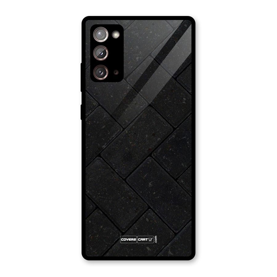 Bricks Pattern Glass Back Case for Galaxy Note 20