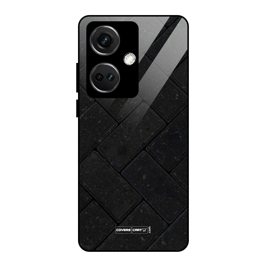Bricks Pattern Glass Back Case for OnePlus Nord CE 3 5G