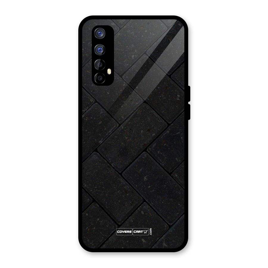 Bricks Pattern Glass Back Case for Realme Narzo 20 Pro