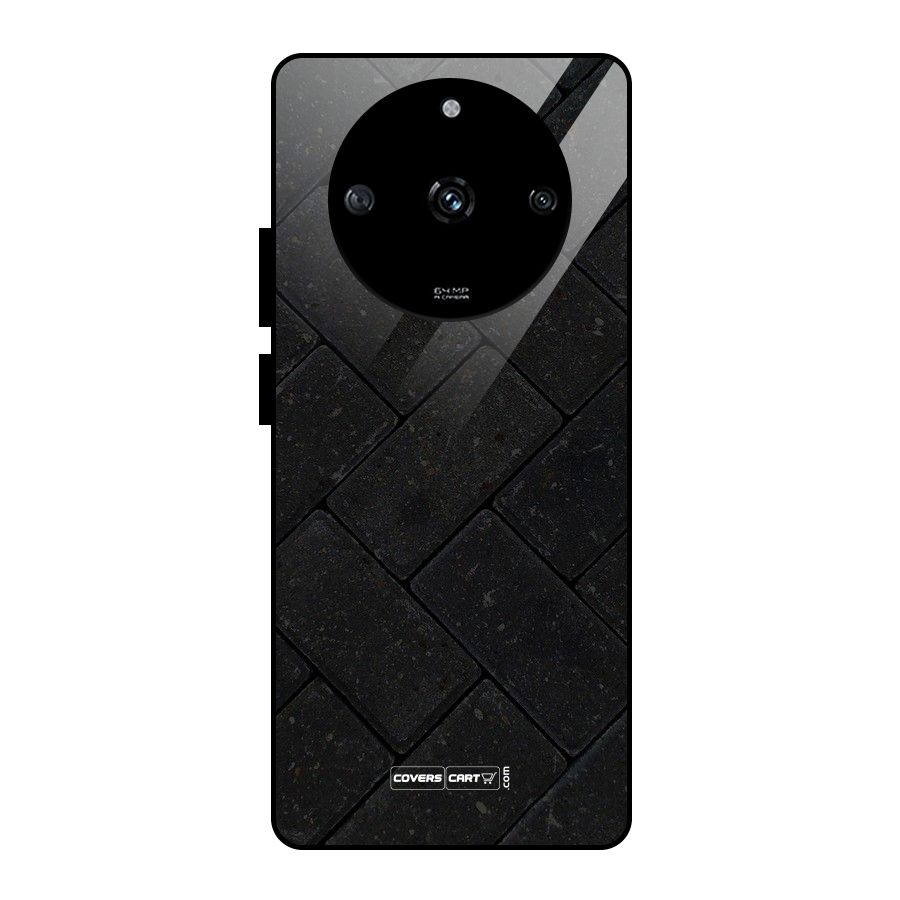 Bricks Pattern Glass Back Case for Realme Narzo 60 5G