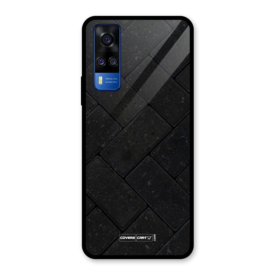 Bricks Pattern Glass Back Case for Vivo Y31