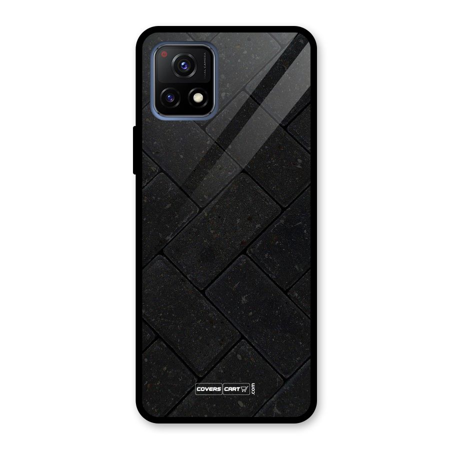 Bricks Pattern Glass Back Case for Vivo Y72 5G