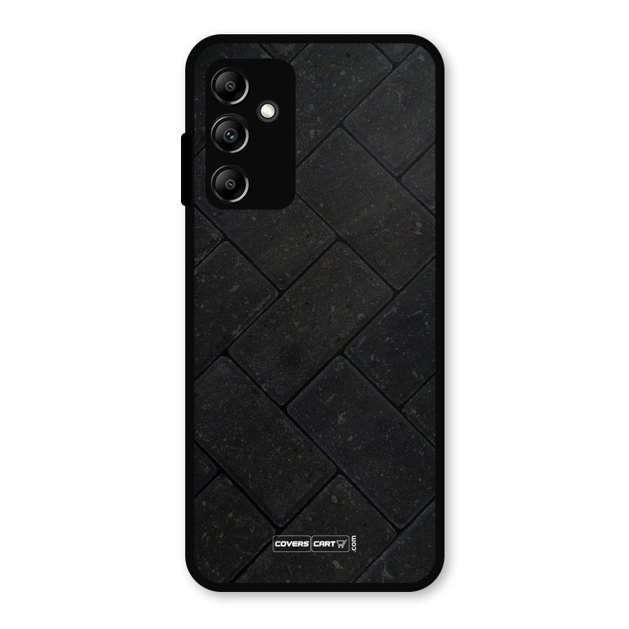 Bricks Pattern Metal Back Case for Galaxy A14 5G