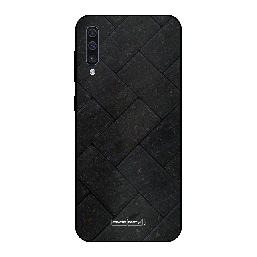 Bricks Pattern Metal Back Case for Galaxy A30s