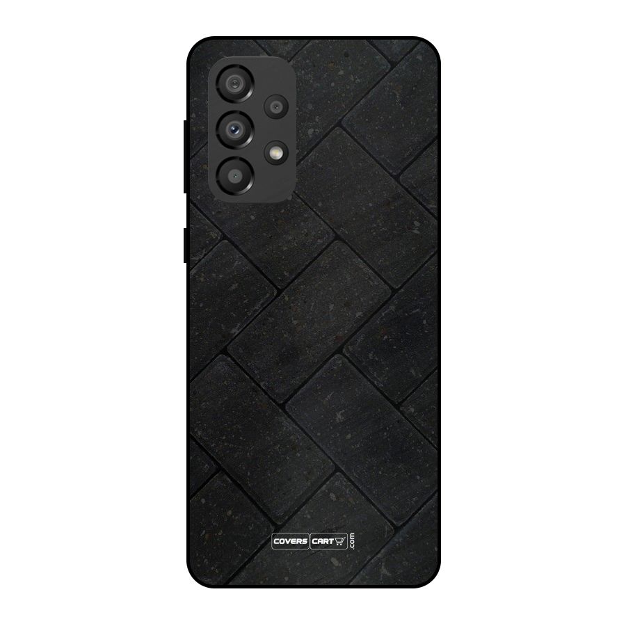 Bricks Pattern Metal Back Case for Galaxy A33 5G