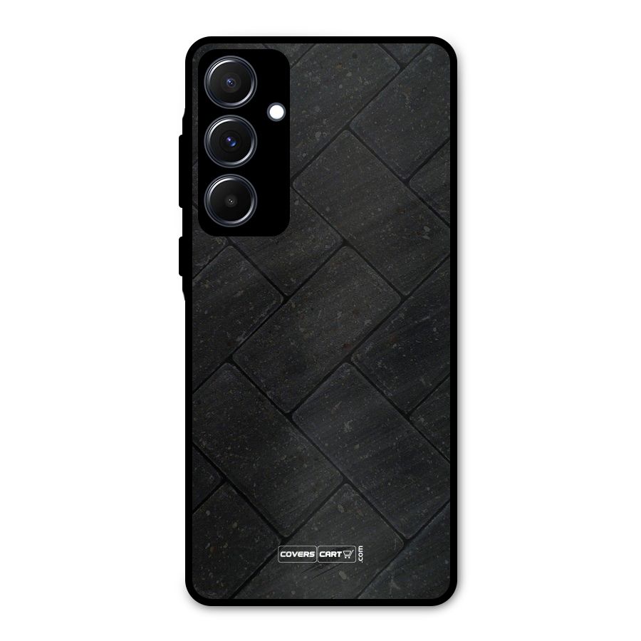 Bricks Pattern Metal Back Case for Galaxy A55
