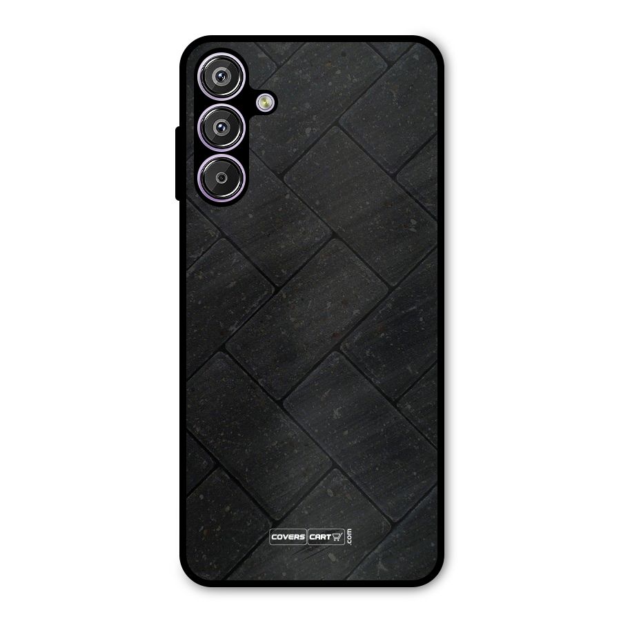 Bricks Pattern Metal Back Case for Galaxy F15