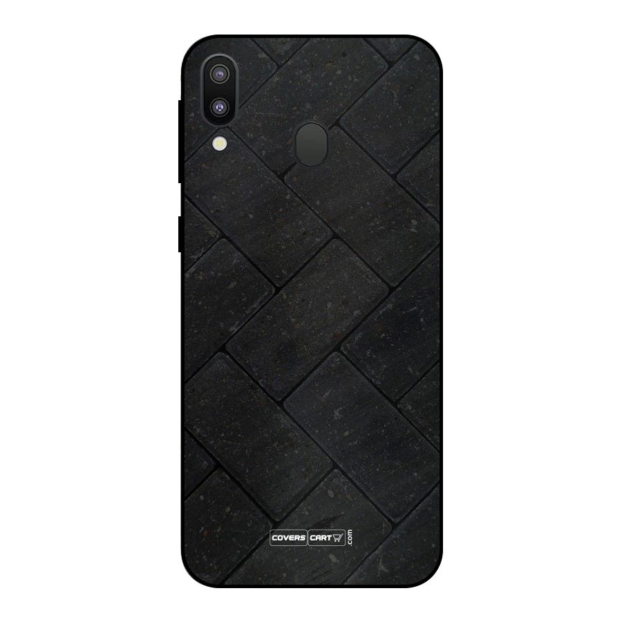 Bricks Pattern Metal Back Case for Galaxy M20