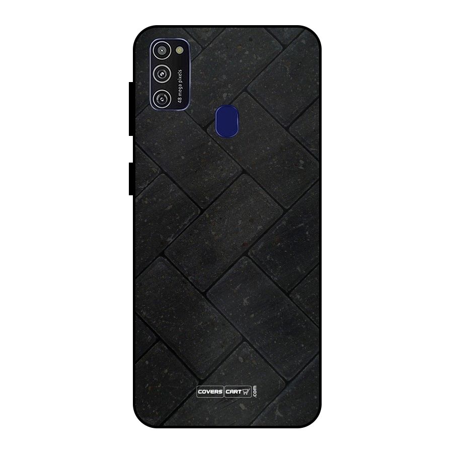 Bricks Pattern Metal Back Case for Galaxy M30s