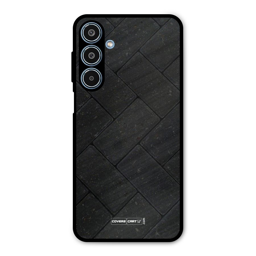 Bricks Pattern Metal Back Case for Galaxy M35