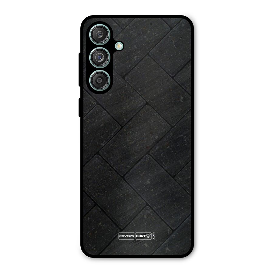 Bricks Pattern Metal Back Case for Galaxy M55 5G