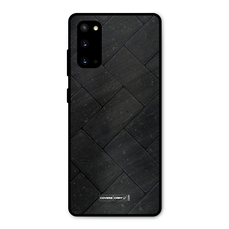 Bricks Pattern Metal Back Case for Galaxy S20