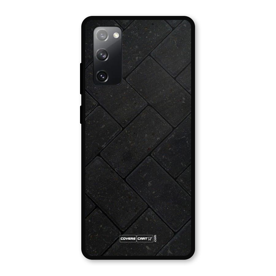 Bricks Pattern Metal Back Case for Galaxy S20 FE