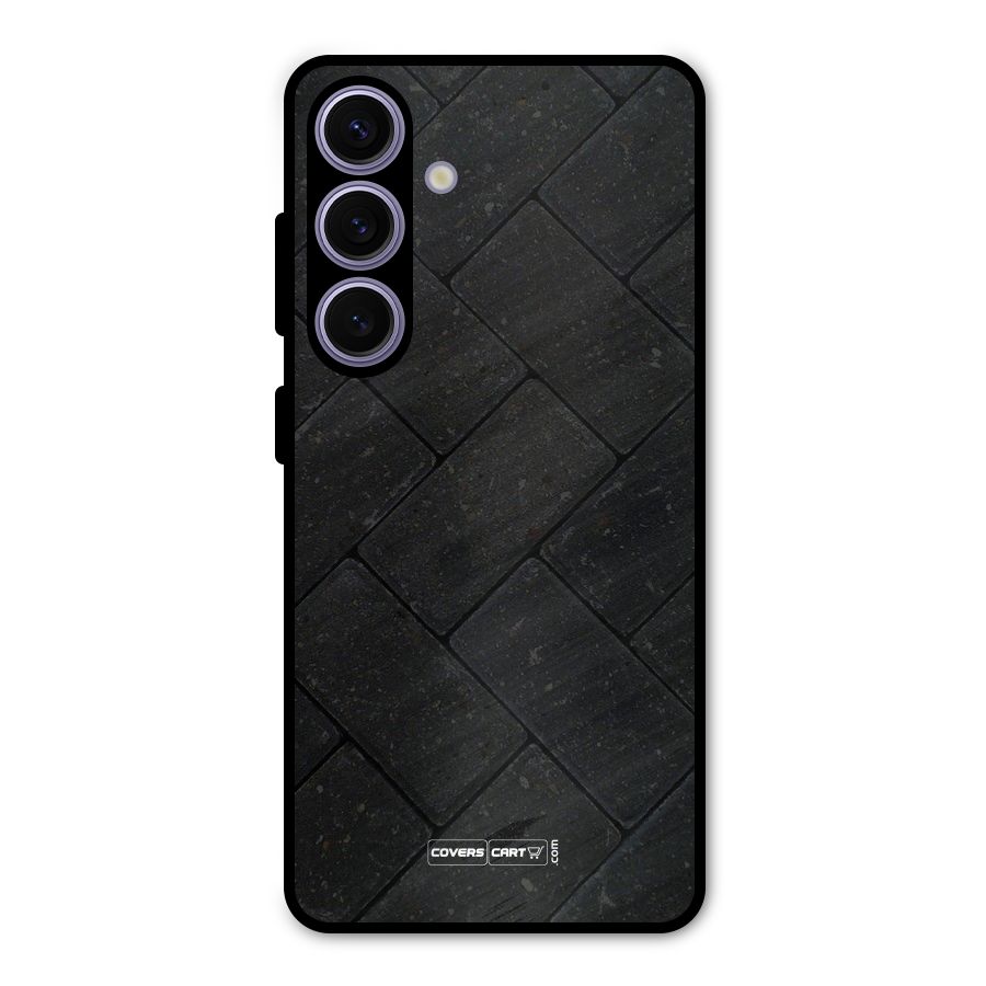 Bricks Pattern Metal Back Case for Galaxy S24