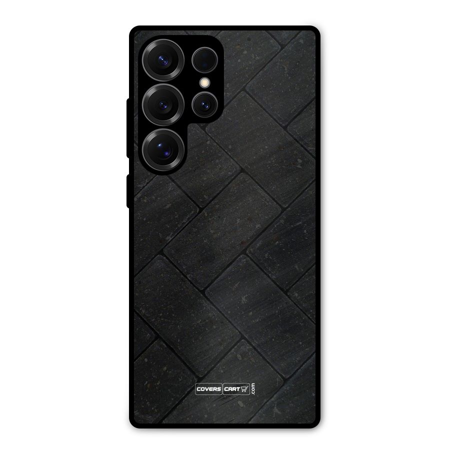 Bricks Pattern Metal Back Case for Galaxy S25 Ultra