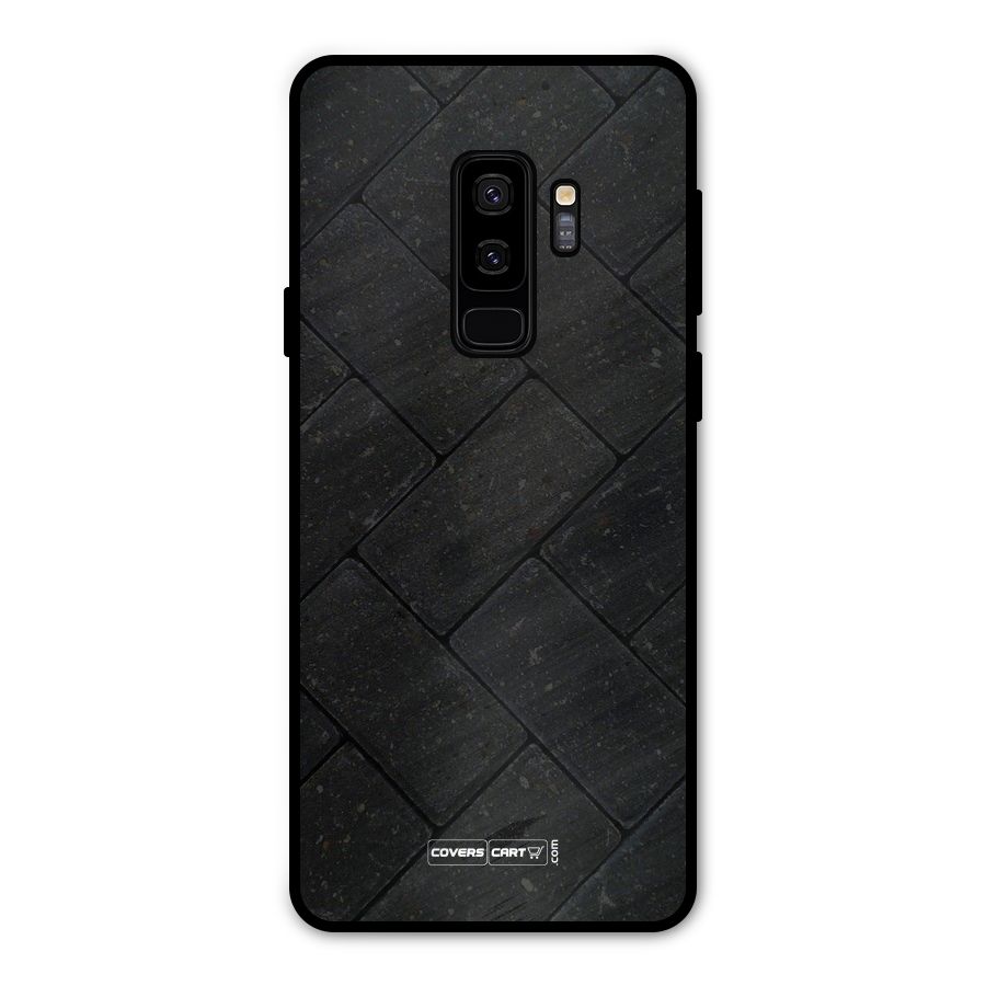 Bricks Pattern Metal Back Case for Galaxy S9 Plus