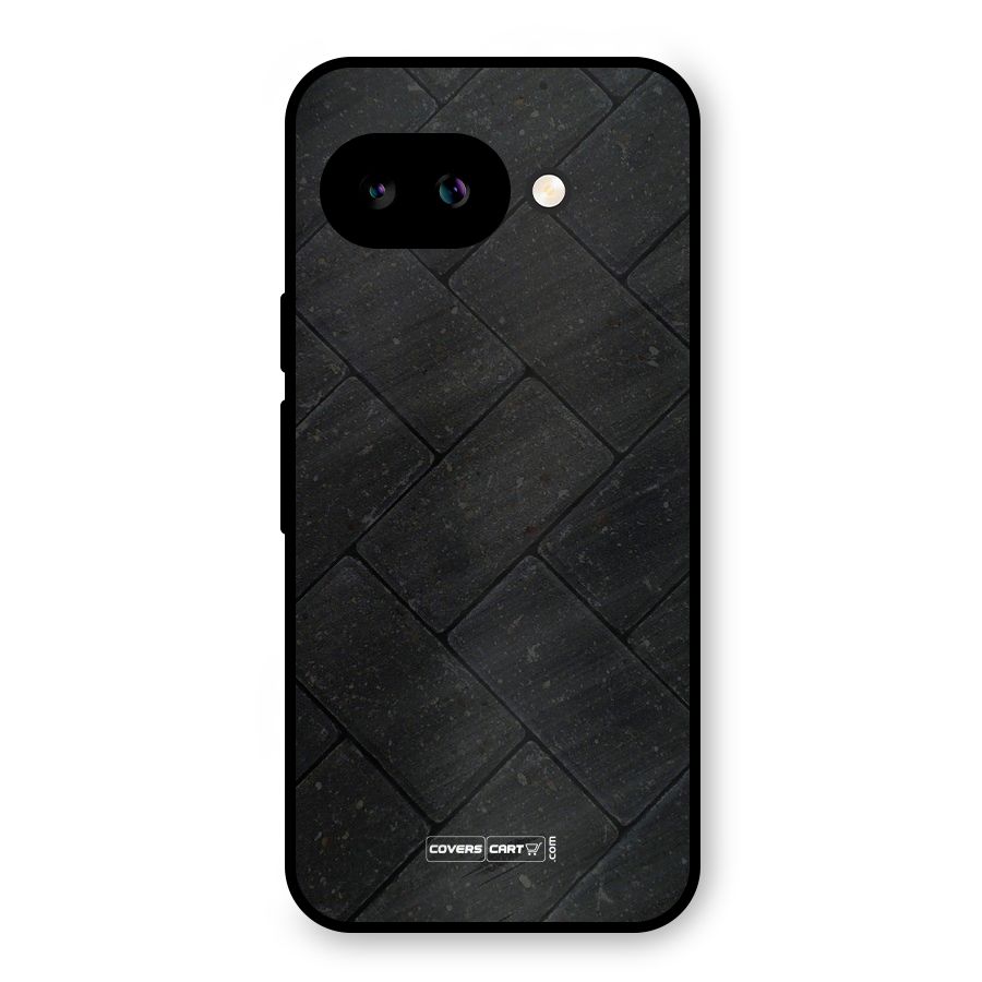 Bricks Pattern Metal Back Case for Google Pixel 9a