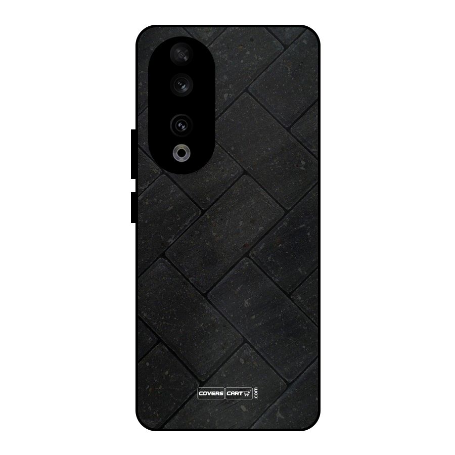 Bricks Pattern Metal Back Case for Honor 90